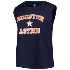 Houston Astros Profile Women's Plus Size Tank Top - Navy