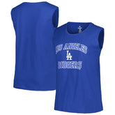 Los Angeles Dodgers Profile Women's Plus Size Tank Top - Royal
