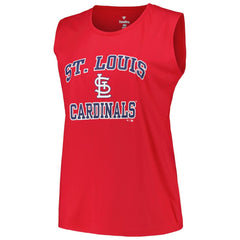 St. Louis Cardinals Profile Women's Plus Size Tank Top - Red
