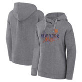 Profile New York Mets Women's Plus Size Pullover Hoodie - Heather Gray
