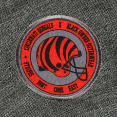 Cincinnati Bengals x BlaCkOWned Stripes Don't Come Easy Pullover Hoodie - Gray discount
