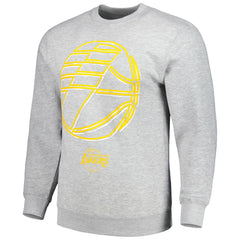 Los Angeles Lakers Stadium Essentials Unisex Element Logo Pop Pullover Sweatshirt - Heather Gray sale