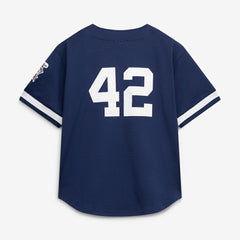 Mariano Rivera New York Yankees Mitchell & Ness Cooperstown Collection Mesh Batting Practice Button-Up Jersey - Navy | New Era