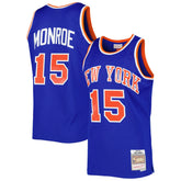 Earl Monroe New York Knicks 1972/73 Hardwood Classics Swingman Jersey - Blue | Mitchell & Ness discount