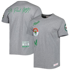 Minnesota Wild Mitchell & Ness City Collection T-Shirt Heather Gray