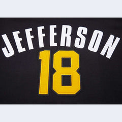 Justin Jefferson Minnesota Vikings Pro Standard Player Name & Number Hoodie T-Shirt - Black cheap