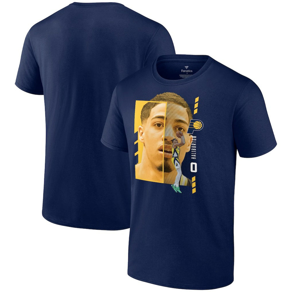 Tyrese Haliburton Indiana Pacers Jump Pass T-Shirt - Navy cheap