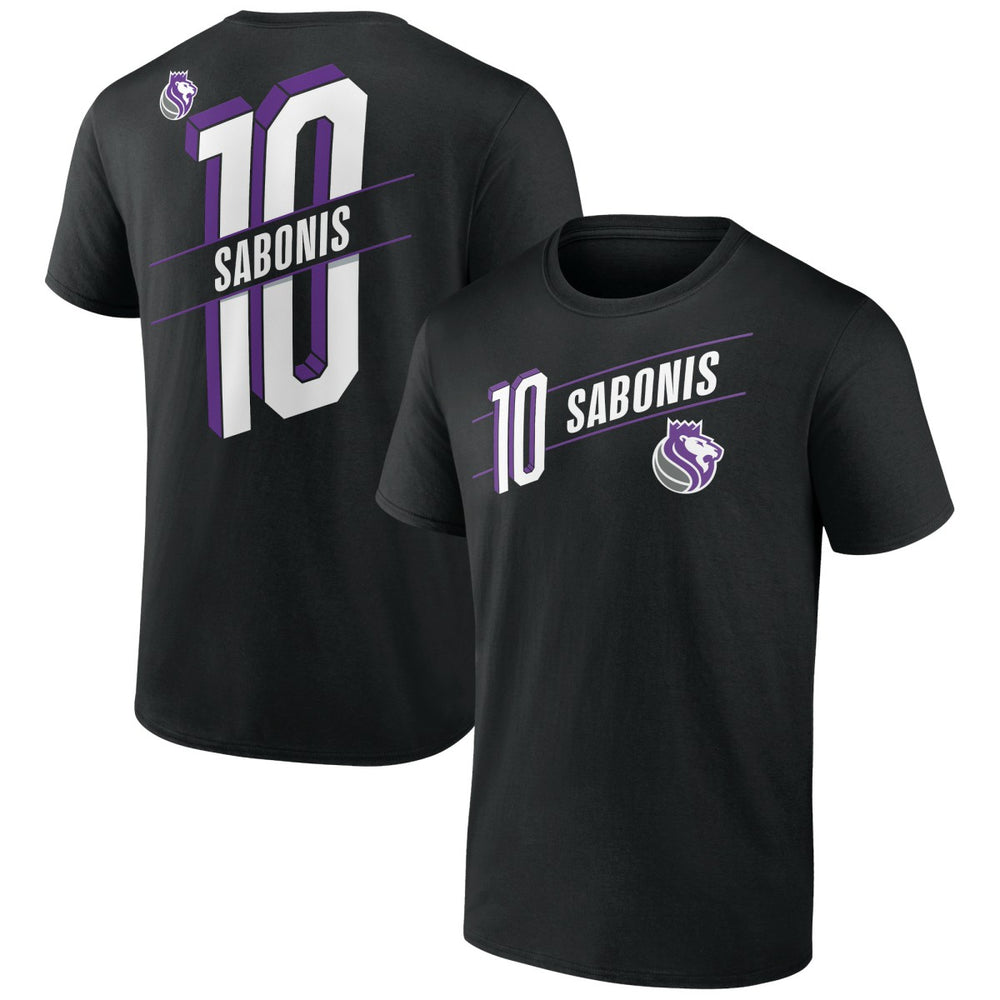 Domantas Sabonis Sacramento Kings Full-Court Press Name & Number T-Shirt - Black cheap