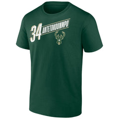 Giannis Antetokounmpo Milwaukee Bucks Full-Court Press Name & Number T-Shirt - Green on sale
