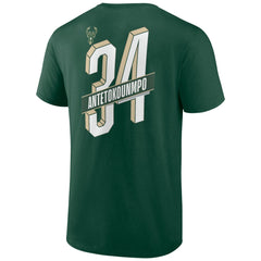 Giannis Antetokounmpo Milwaukee Bucks Full-Court Press Name & Number T-Shirt - Green on sale