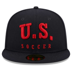USMNT New Era Text 59FIFTY Fitted Hat - Navy | New Era outlet