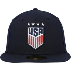 USWNT New Era Team Basic 59FIFTY Fitted Hat - Navy | New Era for sale