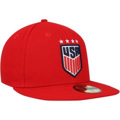 USWNT New Era Team Basic 59FIFTY Fitted Hat - Red | New Era shop