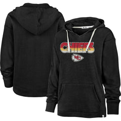 Kansas City Chiefs '47 Women's Color Rise Kennedy Pullover Hoodie - Black sale