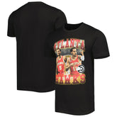 Trae Young & Dejounte Murray Atlanta Hawks Stadium Essentials Unisex Player Duo T-Shirt - Black for sale