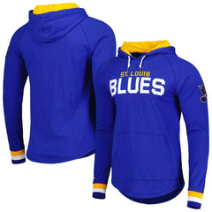 St. Louis Blues Mitchell & Ness Legendary Slub Hoodie Long Sleeve T-Shirt Blue