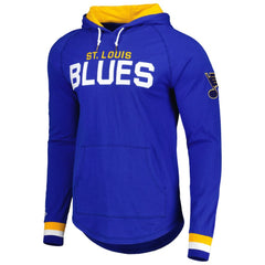 St. Louis Blues Mitchell & Ness Legendary Slub Hoodie Long Sleeve T-Shirt Blue