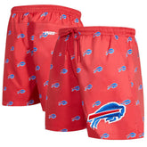 Buffalo Bills Pro Standard Allover Print Mini Logo Shorts - Red sale