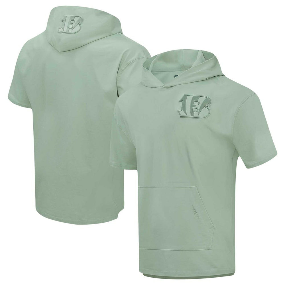 Cincinnati Bengals Pro Standard Neutrals Short Sleeve Pullover Hoodie - Light Green outlet
