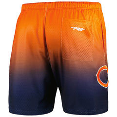 Chicago Bears Pro Standard Ombre Mesh Shorts - Navy/Orange on sale