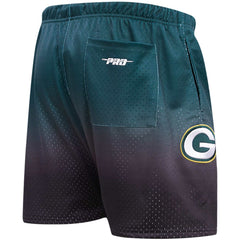 Green Bay Packers Pro Standard Ombre Mesh Shorts - Black/Green sale