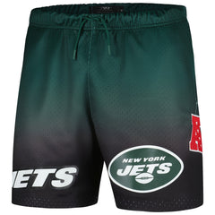 New York Jets Pro Standard Ombre Mesh Shorts - Black/Green discount