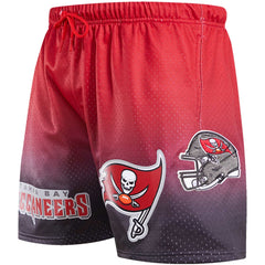 Tampa Bay Buccaneers Pro Standard Ombre Mesh Shorts - Black/Red sale