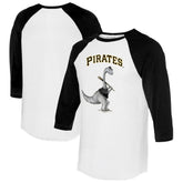 Pittsburgh Pirates Tiny Turnip Women's Bronto 3/4-Sleeve Raglan T-Shirt - White/Black