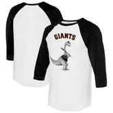 San Francisco Giants Tiny Turnip Women's Bronto 3/4-Sleeve Raglan T-Shirt - White/Black