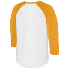 San Diego Padres Tiny Turnip Women's Heart Bat 3/4-Sleeve Raglan T-Shirt - White/Gold