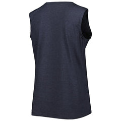 New England Patriots Women's Plus Size Tank Top - Heather Navy for sale