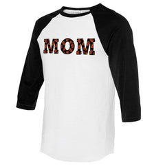 San Francisco Giants Tiny Turnip Women's Logo Mom 3/4-Sleeve Raglan T-Shirt - White/Black