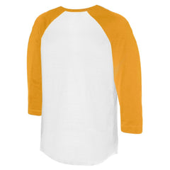 San Diego Padres Tiny Turnip Unisex State Outline 3/4-Sleeve Raglan T-Shirt - White/Gold