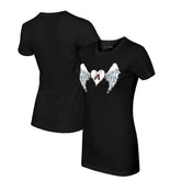 Arizona Diamondbacks Tiny Turnip Women's Angel Wings T-Shirt - Black