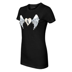 Chicago White Sox Tiny Turnip Women's Angel Wings T-Shirt - Black