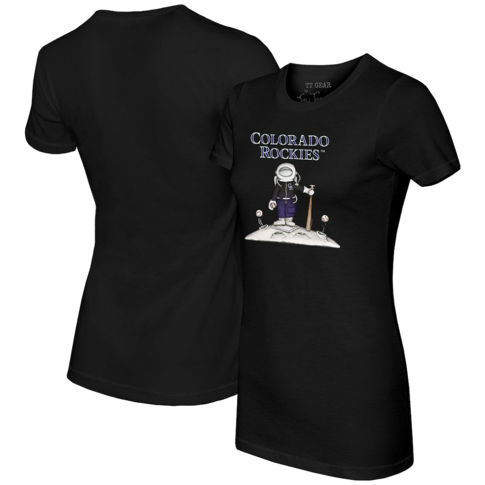 Colorado Rockies Tiny Turnip Women's Astronaut T-Shirt - Black