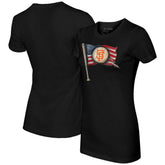 San Francisco Giants Tiny Turnip Women's Baseball Flag T-Shirt - Black