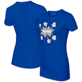 Los Angeles Dodgers Tiny Turnip Women's Baseball Pow T-Shirt - Royal
