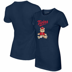 Minnesota Twins Tiny Turnip Women's Teddy Boy T-Shirt - Navy