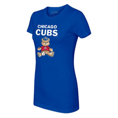 Chicago Cubs Tiny Turnip Women's Teddy Boy T-Shirt - Royal