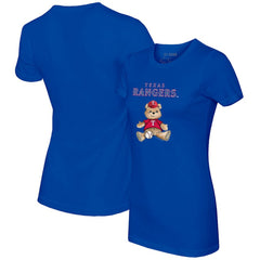 Texas Rangers Tiny Turnip Women's Teddy Boy T-Shirt - Royal