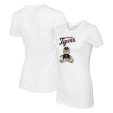 Detroit Tigers Tiny Turnip Women's Teddy Boy T-Shirt - White
