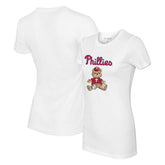 Philadelphia Phillies Tiny Turnip Women's Teddy Boy T-Shirt - White