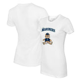 Seattle Mariners Tiny Turnip Women's Teddy Boy T-Shirt - White
