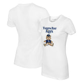 Tampa Bay Rays Tiny Turnip Women's Teddy Boy T-Shirt - White