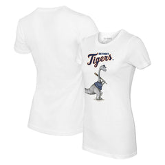 Detroit Tigers Tiny Turnip Women's Bronto T-Shirt - White