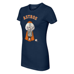 Houston Astros Tiny Turnip Women's Gumball Machine T-Shirt - Navy