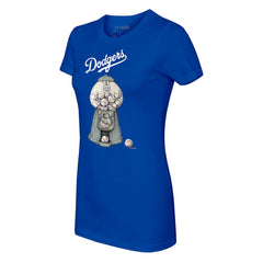 Los Angeles Dodgers Tiny Turnip Women's Gumball Machine T-Shirt - Royal