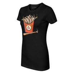 Baltimore Orioles Tiny Turnip Women's Hot Bats T-Shirt - Black
