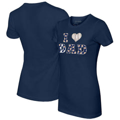 Houston Astros Tiny Turnip Women's I Love Dad T-Shirt - Navy